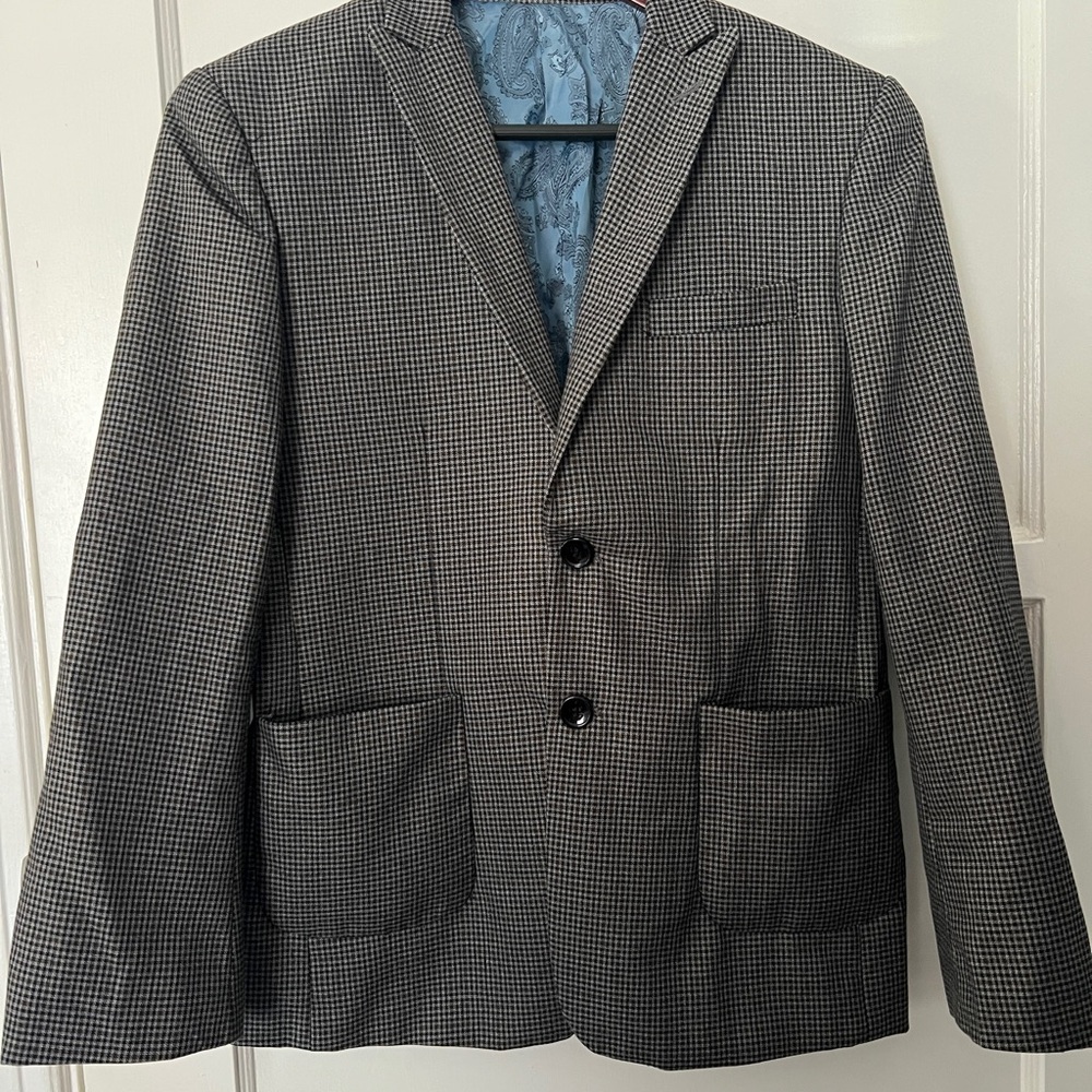 Isaac Mizrahi Black and brown Houndstooth Blazer
